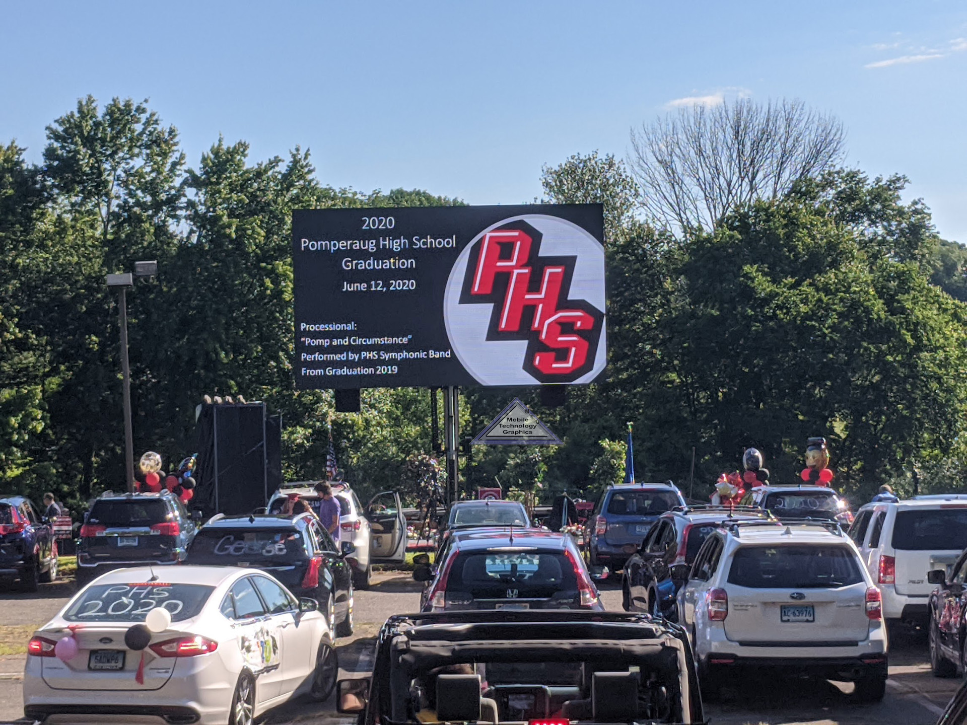 Drive-In Graduation Jumbotron