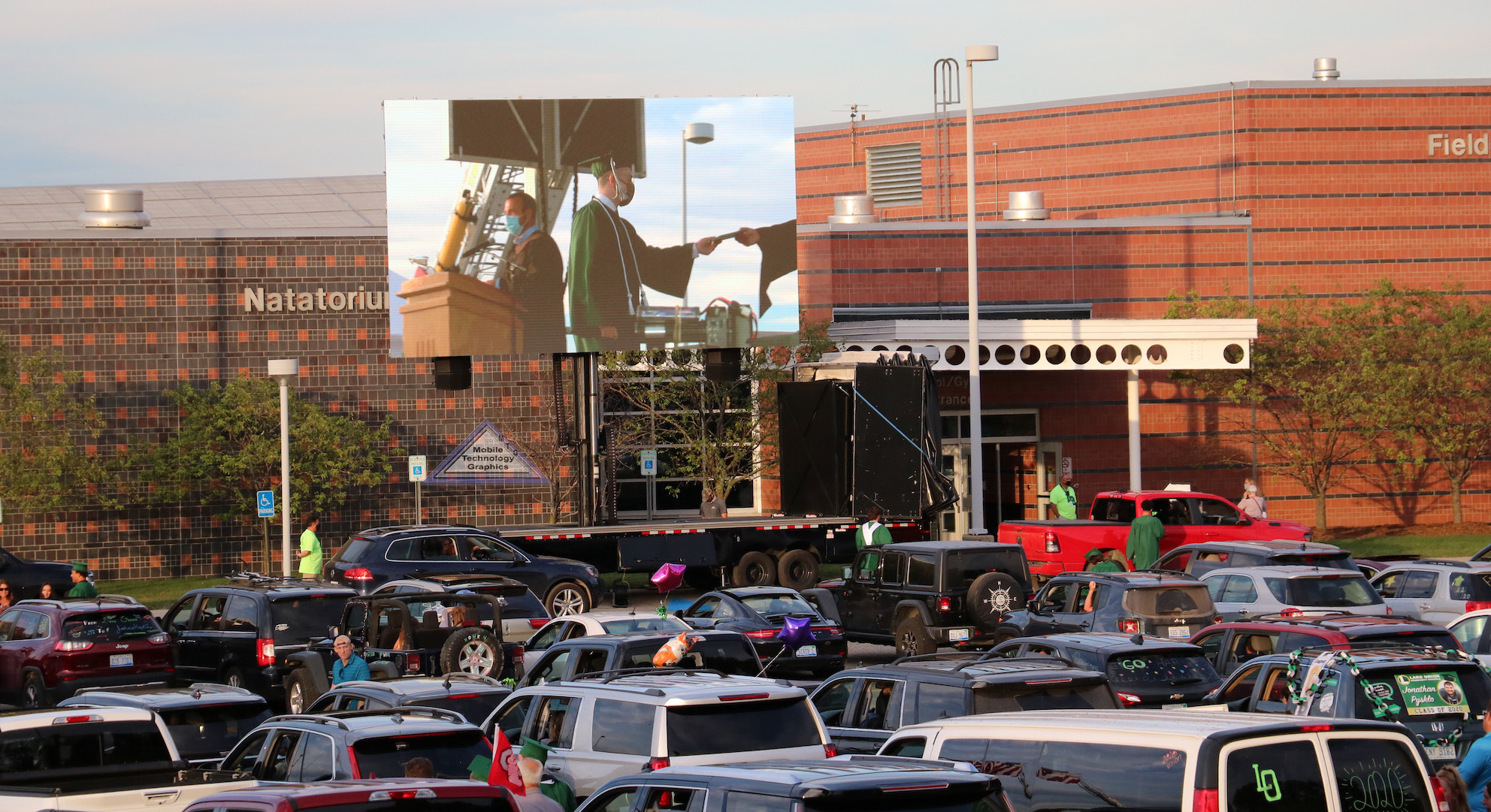 Drive-In Graduation Jumbotron Michigan